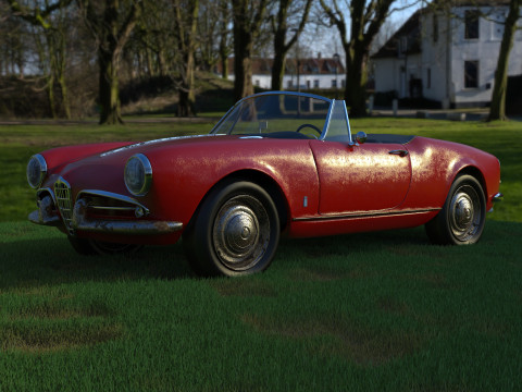 Alfa Romeo Giulietta Spider 1960 Modèle 3D
