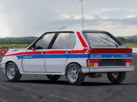 Citroen Visa Chrono II 3D Model
