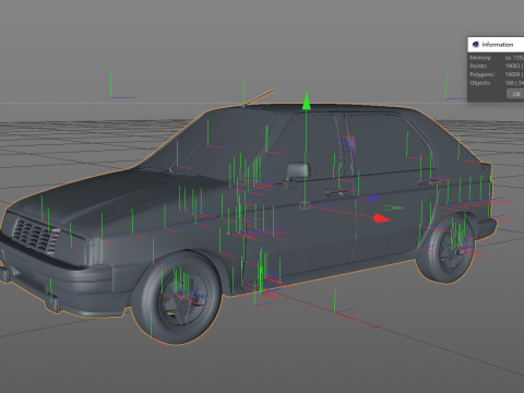 Citroen Visa Chrono II 3D Model