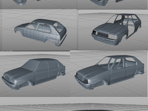 Citroen Visa Chrono II 3D Model