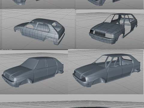 Citroen Visa Chrono II 3D Model