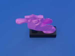 low poly cartoon seahorse 3D प्रिंट मॉडल