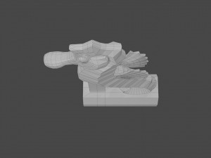 low poly cartoon seahorse 3D प्रिंट मॉडल
