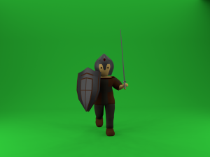 set of medieval warriors Modèle 3D