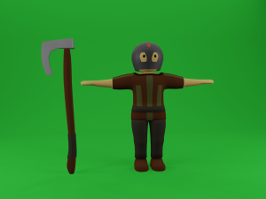 set of medieval warriors Modèle 3D
