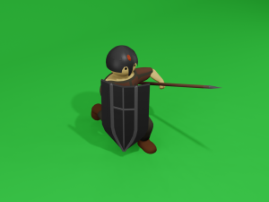 set of medieval warriors Modèle 3D