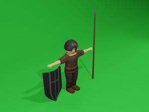 set of medieval warriors Modèle 3D