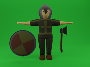 set of medieval warriors Modèle 3D