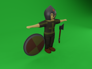 set of medieval warriors Modèle 3D