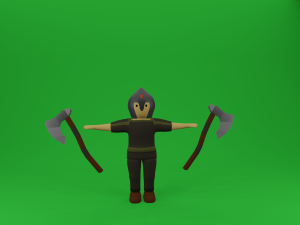 set of medieval warriors Modèle 3D