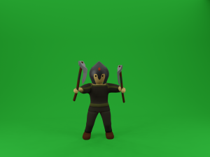 set of medieval warriors Modèle 3D