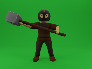 set of medieval warriors Modèle 3D