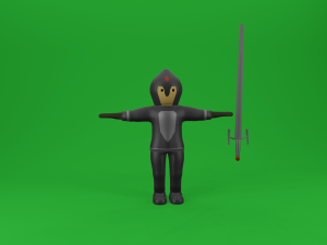 set of medieval warriors Modèle 3D