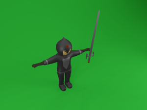 set of medieval warriors Modèle 3D