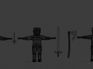 set of templar knights Modèle 3D