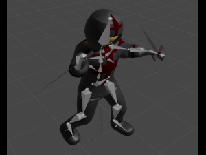 set of templar knights Modèle 3D