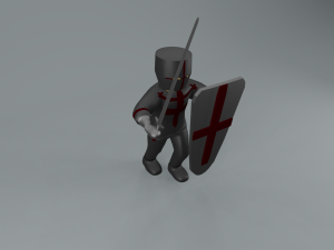 set of templar knights Modèle 3D