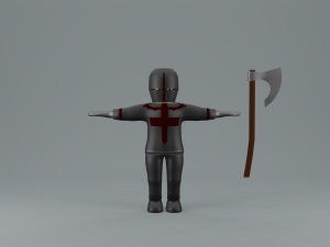 set of templar knights Modèle 3D