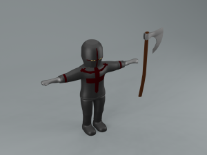 set of templar knights Modèle 3D
