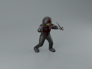 set of templar knights Modèle 3D
