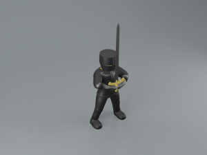 set of templar knights Modèle 3D