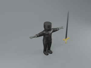 set of templar knights Modèle 3D