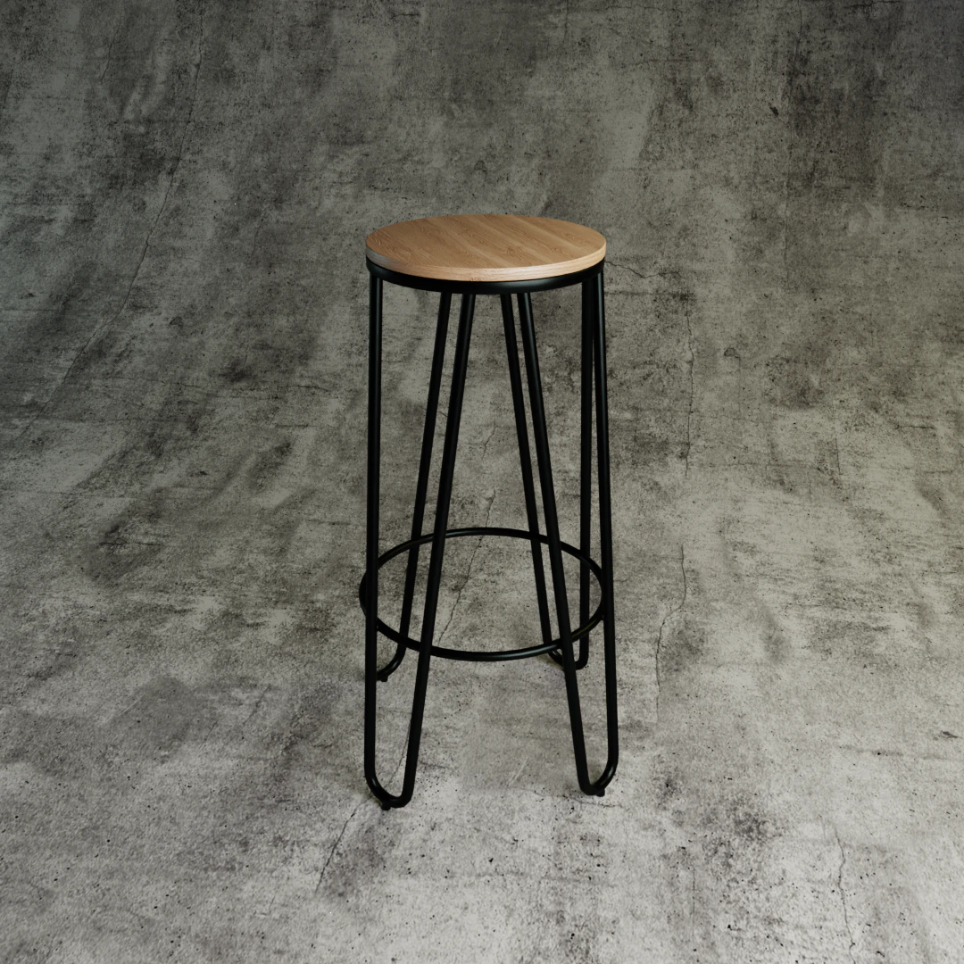 modern bar stool 3D Model .c4d .max .obj .3ds .fbx .stl .blend 