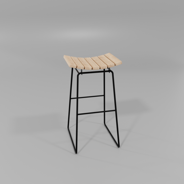 bar stool 3D 모델 .c4d .max .obj .3ds .fbx .stl .blend 