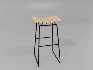 bar stool 3D मॉडल