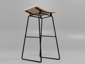 bar stool 3D 모델