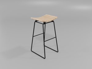 bar stool 3D 모델
