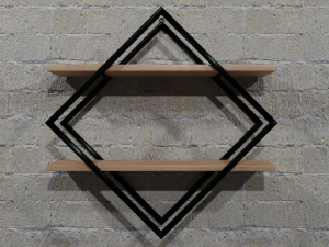 shelf for flowers and other things Model 3D
