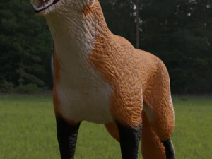 zorro para uso en el juego Modelo 3D