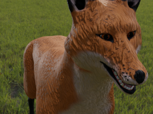 fox for in game use 3D Модель