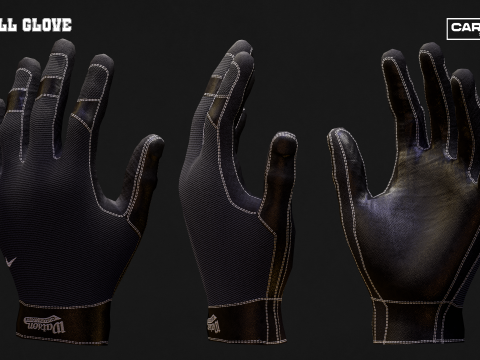 Baseball Essentials Equipment Pack Model 3D