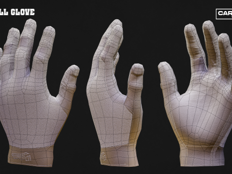 Baseball Essentials Equipment Pack Model 3D