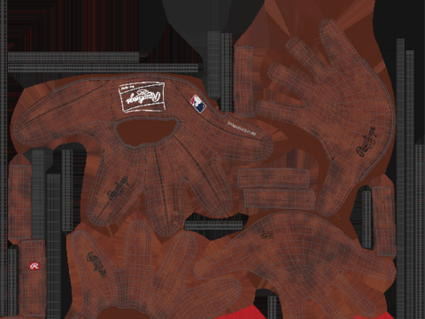 Baseball Essentials Equipment Pack Model 3D