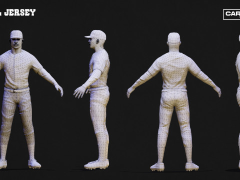 Arizona Diamondbacks Character Essential Equipment Baseball ProKit Modello 3D