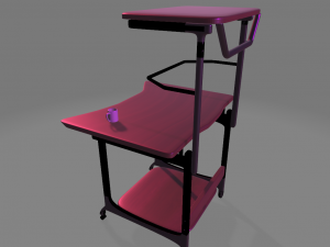 Office desk 3D Model