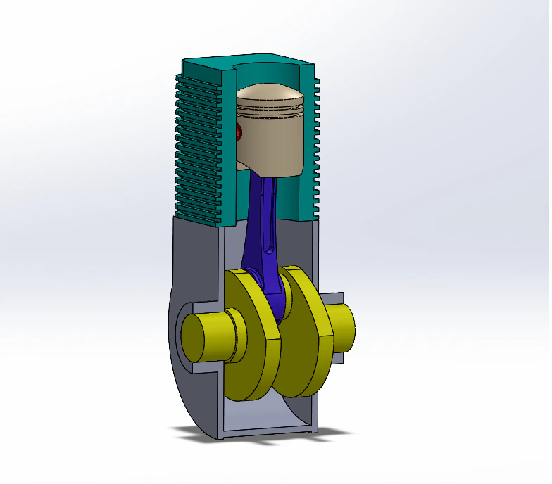 piston cylinder 3D Model .c4d .max .obj .3ds .fbx .stl .blend 