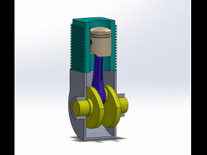 活塞缸 3D 模型