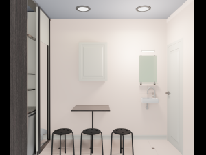 office accommodation wc 3D 模型