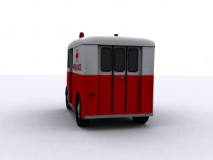 marmon-herrington delivery-van 1946 ambulance 3D Model