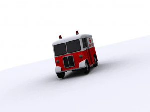 marmon-herrington delivery-van 1946 ambulance 3D Model