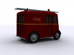 marmon-herrington delivery-van 1946 fire 3D Model