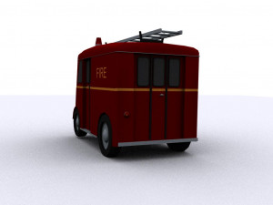 marmon-herrington delivery-van 1946 fire 3D Model