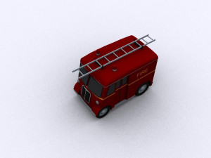marmon-herrington delivery-van 1946 fire 3D Model