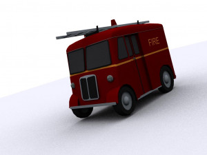 marmon-herrington delivery-van 1946 fire 3D Model