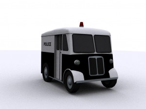marmon-herrington delivery-van 1946 police 3D 모델
