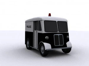 Marmon-Herrington furgone per le consegne 1946 polizia Modello 3D
